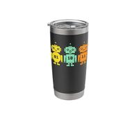 Cute Binary Robot Coding STEM Technology Programmer Gift Stainless Steel Insulated Tumbler