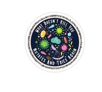 Cute Biology Stickers - Waterproof Decal Skateboard Cycle Decor Strong Adhesive Backing Long Lasting Decoration Set | Biology Sticker Collection for Pe