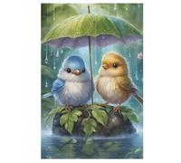 Cute Bird 1000 Pieces Wooden Jigsaw Puzzle for Adults Puzzles Brain Exercise Challenge High Difficulty Game for Kids 78×53cm