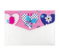 Cute Bird and Butterfly Folders, Folders A4, A4 Folder Wallet, Uni Essentials Stationery Plastic Wallet, Expanding File with Snap Button, Waterproof Document Pouch for School Office Home Travel