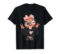 Cute Bird Funny Owl Black Glasses Baby Chick Animal Mom T-Shirt