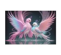 Cute Bird Jigsaw Puzzles for Adults 1000 Pieces Puzzle Brain Teaser And Children Premium Quality Wooden （75×50cm）