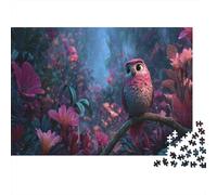 Cute Bird Perching on A Branch Rätsel Für Erwachsene |3D Animation Style| 1000pcs (75x50cm) Puzzles Lernspiele Home Decor Puzzles