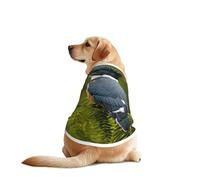 Cute Bird Print Dog Outfit Sleeveles, Funny Pet Dog Clothes Machine Washable Shirt Vest For Medium Large Dogs