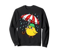 Cute Bird Under Umbrella Graphic Gift for Men Women Kids Sweatshirt