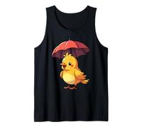 Cute Bird Under Umbrella Graphic Gift for Men Women Kids Tank Top