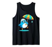 Cute Bird Under Umbrella Graphic Gift for Men Women Kids Tank Top