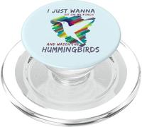 Cute Bird Watching | Sit On My Porch Watch The Hummingbirds PopSockets PopGrip for MagSafe