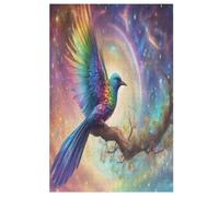 Cute Bird Wooden Jigsaw Puzzles for Adults Hard Poster Puzzle 1000 Piece Precise Interlocking Educational Game Toys （78×53cm）