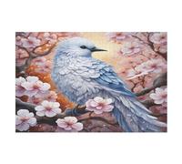 Cute Bird Wooden Puzzles for Adults,1000 Piece,Jigsaw Puzzle for Teens Brain Challenge （75×50cm）
