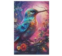 Cute Bird Wooden Puzzles for Adults,1000 Piece,Jigsaw Puzzle for Teens Brain Challenge 78×53cm