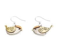 Cute Birds Artisan Silver Mixed Metal Dangle Earrings Handmade Fair Trade Cardinals Hummingbirds Women's Jewlery, One Size, Alpaca Silver Brass/Copper Surgical Steel, No Gemstone
