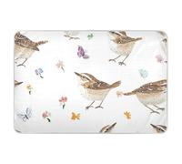 Cute Birds Butterflies Extra Large Resuable Diaper Mats Soft Absorbent Pee Pads for Bed Portable Travel Mattress for Baby Boys Girls 52" L x 34" W