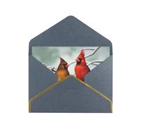 Cute Birds Greetings Romantic Card With Envelopes, Send To A Close Friend,Phnom Penh Pearl Paper Greeting Card