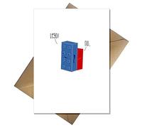 Cute Birthday/Anniversary Card - Lego No! Funny comedy joke card for him or her