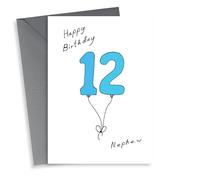 Cute Birthday Card - 12th - Nephew