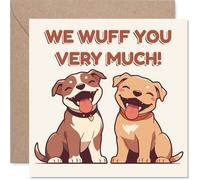 Cute Birthday Card, Adorably Punny Dog Duo