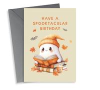 Cute Birthday Card - Have A Spooktacular Birthday - Ghost