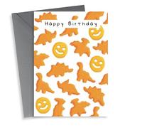 Cute Birthday Card - Turkey Dinosaurs - Smileys