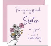 Cute Birthday Cards for Sister, Birthday Flowers