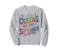 Cute Birthday QUEEN BORN SEPTEMBER Celebrate Virgo Libra Sweatshirt