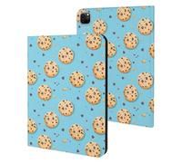 Cute Biscuit with Chocolate Chips Case Compatible for IPAD Pro 20/21/22(11in) Tablet Cases Stand Protective Cover with Sleep/Wake