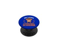 Cute Bison Just A Strong Leukemia Warrior Cancer Supporter PopSockets Adhesive PopGrip