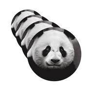 Cute Black and White Panda Car Air Fresheners Cards 4 Pcs Hanging Fragrance Scented Cards Long-Lasting Car Aromatherapy Tablets for Wardrobe Bathroom Car Interior Mirror Pendant Gifts