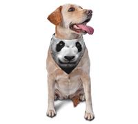 Cute Black and White Panda Dog Bandana Pet Scarf Accessories for Small Medium Dogs Cats Photo Prop, Triangle Pet Bandanas Adjustable Puppy Bib Washable Dog Kerchief Puppy Neckerchief