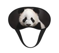 Cute Black and White Panda Sleep Mask for Side Sleeper, Blackout Sleeping Eye Mask, Soft Breathable Eye Cover for Women Men Travel Eyeshade, Relaxing Zero Pressure Night Blindfold