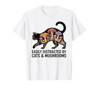 Cute Black Cat Art Men Mushroom Stuff Ramen Cat Mushroom Cat T-Shirt