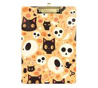 Cute Black Cat Happy Halloween Pumpkin Md Pocket Feeding Storage Standard Hole For Teacher's First Year Must Size 9x12
