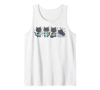 Cute Black Cat Meowdicine Nurse Vet Tech Design Tank Top