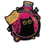 Cute Black Cat Pin Badge Pin, Evil Black Cat in Bottle, Enamel Brooch for Backpack, Bag, Accessories and Jewellery Enamel Pins