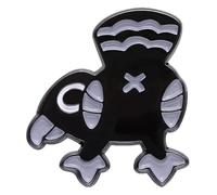 Cute Black Crow Enamel Pin Animal Brooch for Men and Women, Klein, Non-precious metal