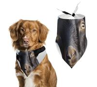Cute Black Goat Animal Dog Bandanas, Lightweight and Breathable Triangle Pet Scarf,Soft and Comfortable Pet Bandana for Small Medium Large Breed.
