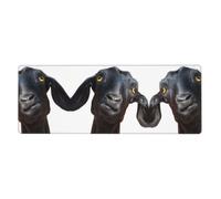 Cute Black Goat Animal Extra Large Desk Throw