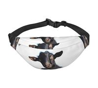 Cute Black Goat Animal Fanny Pack for Men Women Belt Bag Fashion Waist Bag Everywhere Crossbody Bag Wallet Hip Bum Bag with Adjustable Strap Waterproof Chest Bag for Travel Hiking Sports, Black, One