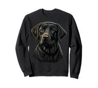 Cute black Labrador Dog on black Labrador Retriever Lover Sweatshirt