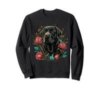 Cute black Labrador Dog on black Labrador Retriever Lover Sweatshirt