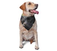 Cute Black Labrador Dog PatternDog Bandanas Cat Puppy Scarfs Washable Pet Handkerchief