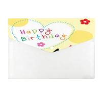 Cute Black Owl File Organiser, Clear Plastic Folders, File Folder, Aesthetic Stationery Small Plastic Wallet, A4 Expanding Organiser A4 with Snap Button, Document Holder for School Office Home Travel