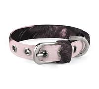 Cute Black Pug Dog Collar Adjustable Soft and Comfortable Puppy Collars with Metal Buckle Pet Collar for Small Medium Pet