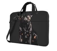 Cute Black Pug Dog-Standard-Scale-2_00x Print Convenient Laptop Bags Stylish And Protective Computer Bag Style Unique