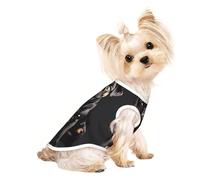 Cute Black Pug Dog-Standard-Scale-2_00x Print Dog Cat T-Shirt, Cute Breathable Tank Top For Small Puppy Kitten Indoor Outdoor Wear