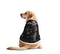 Cute Black Pug Dog-Standard-Scale-2_00x Print Dog Outfit Sleeveles, Funny Pet Dog Clothes Machine Washable Shirt Vest For Medium Large Dogs
