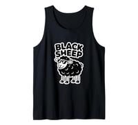 Cute Black Sheep of The Family Graphic Tank Top