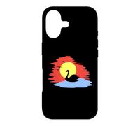 Cute Black Swan Bird Animal at Sunset Gift Men Women Kids Case for iPhone 17