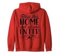 Cute Bless This Home - New Homeowners Housewarming Christian Zip Hoodie