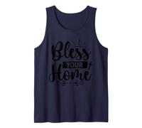 Cute Bless Your Home - New Homeowner Housewarming Christian Tank Top